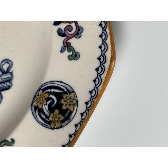 Wedgwood Basket Octagonal Salad Plates Chinese Lotus - Picture 16 of 16